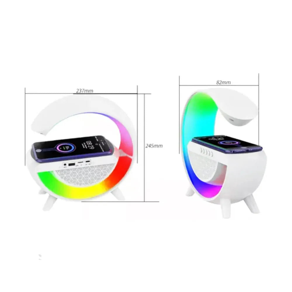 Cargador Inalambrico con Parlante RGB