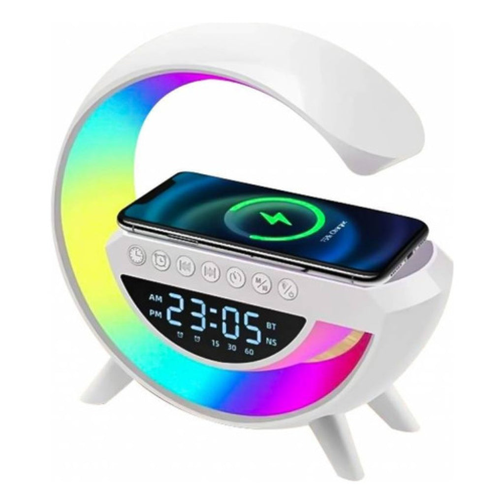 Cargador Inalambrico con Parlante RGB