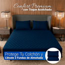 DreamSafe Pro - Protector de Colchón Premium con Microfibra Transpirable + 2 Fundas